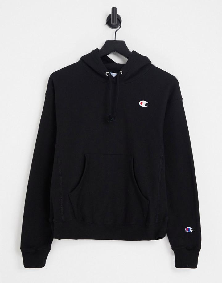 Champion Hoodie With Logo In Black