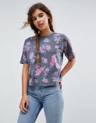 Asos T-shirt In Floral Print - Multi