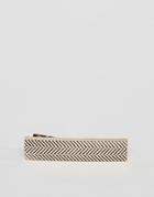 Icon Brand Anitque Gold Tie Bar With Chevron Detail - Gold