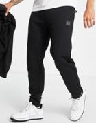 Armani Exchange Small Box Ax Logo Print Sweatpants In Black Suit 2