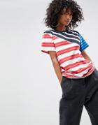 Asos T-shirt With Mix And Match School Stripes - Multi