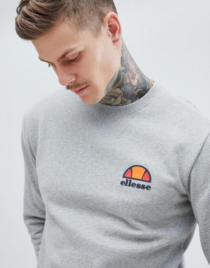 Ellesse Sweatshirt With Small Logo In Gray