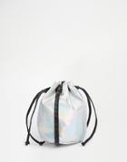 Asos Metallic Snake Mini Duffle Bag - Hologram