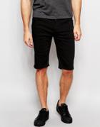 Hoxton Denim Black Denim Short Slim Repeat - Black