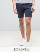 Noak Slim Fit Jersey Shorts - Navy
