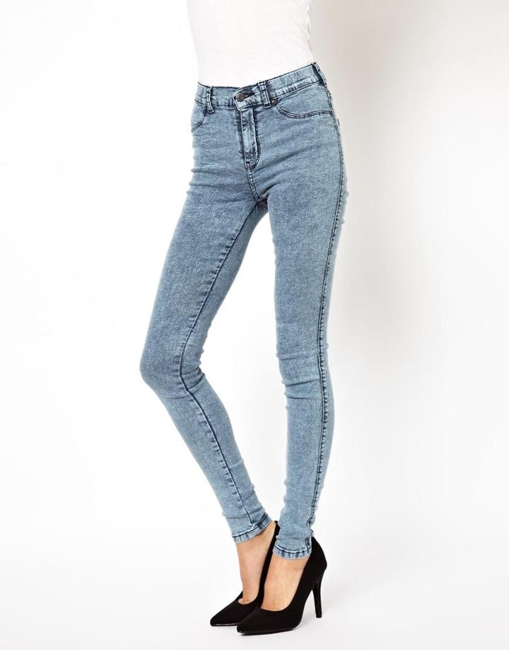 Dr Denim Stonewash Plenty High Waist Jeggings