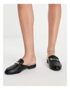 Qupid Metal Trim Loafers In Black