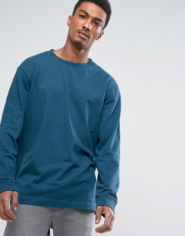 Weekday Joseph High Long Sleeve Top - Blue
