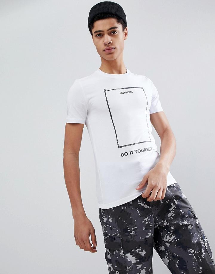 Love Moschino Do It Yourself T-shirt - White