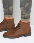 Selected Homme Trevor Leather Boots - Tan