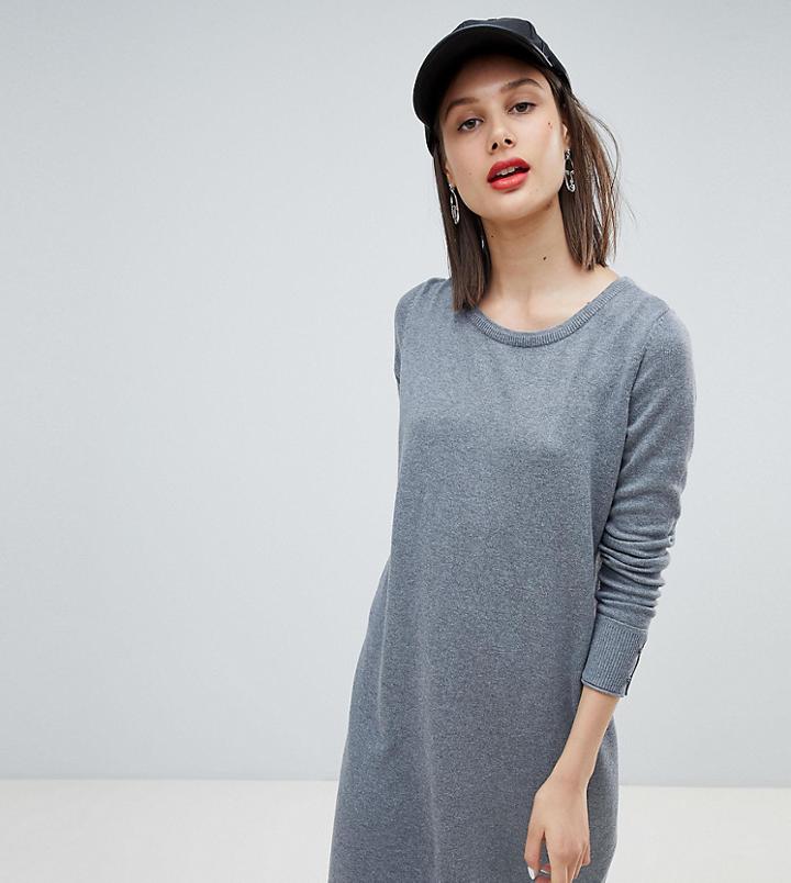 Esprit Round Neck Knitted Dress-gray
