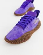 Adidas Originals Kamanda Sneakers In Purple - Blue