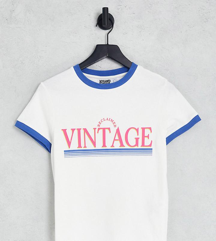 Reclaimed Vintage Inspired Vintage Graphic T-shirt In Ecru-white