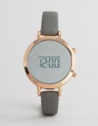 New Look Sleek Digital Dial Watch - Gray