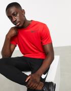 Nike Training Superset T-shirt In Red
