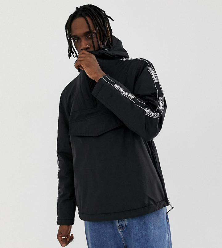Napapijri Rainforest Taped Jacket In Black - Black