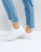 Asos Day Light Lace Up Sneakers - White