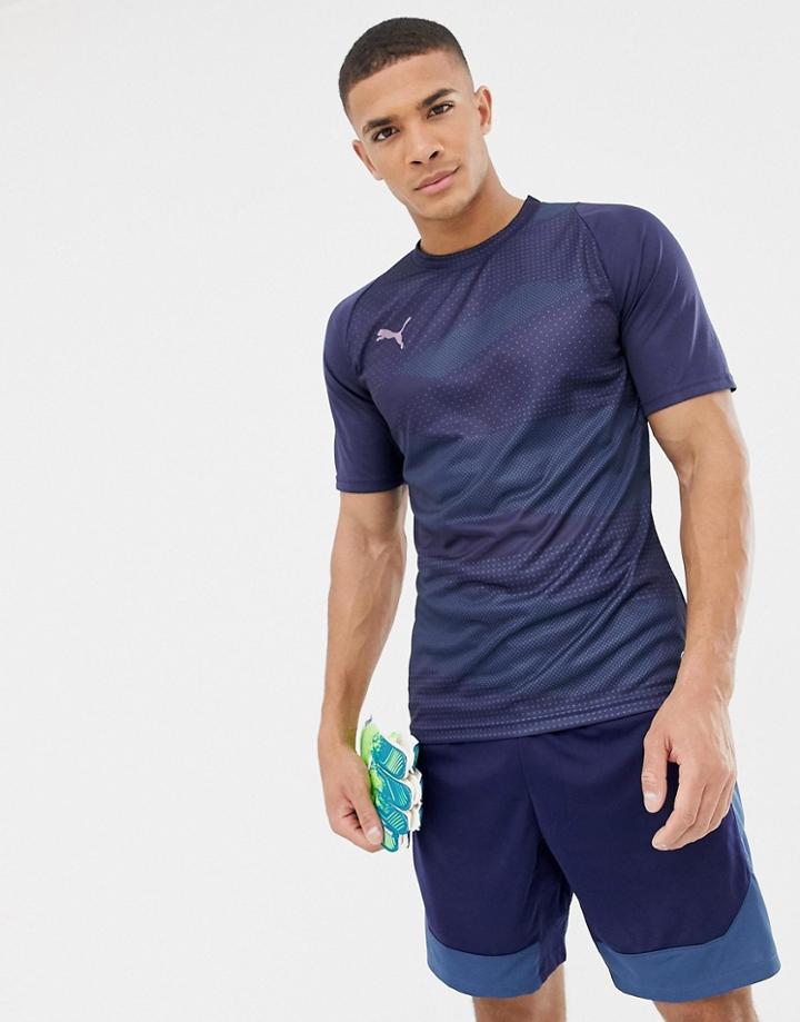 Puma Soccer Graphic T-shirt In Navy 655781-03 - Navy