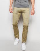 Diesel Chinos Chi-pitt Slim Fit In Beige - Beige