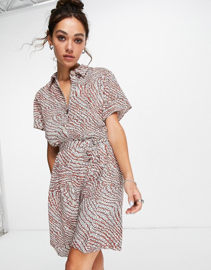 Vila Shirt Dress In Print-multi