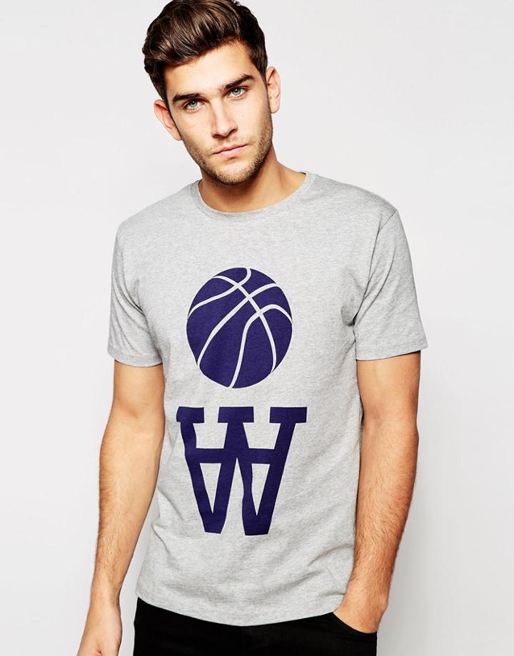 Wood Wood Team Aa T-shirt - Gray
