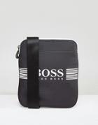 Boss Green By Hugo Boss Nylon Logo Flight Bag Gray - Gray