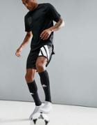 Adidas Soccer Training Shorts With 90s Print In Black Az9711 - Black