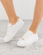 Ted Baker Gielli White Leather Sneakers - White