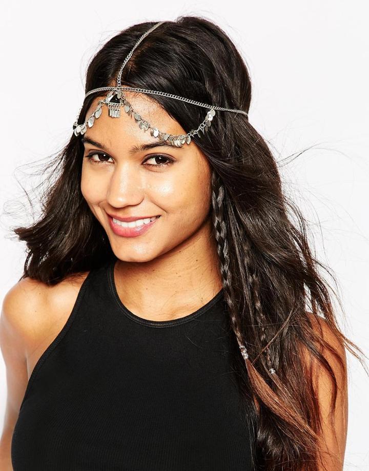 Asos Desert Festival Hair Crown - Antique Silver