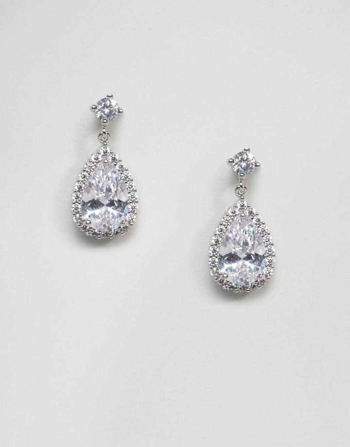 New Look Sparkle Tear Drop Stud Earrings - Silver