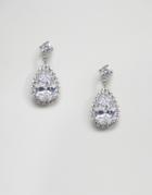 New Look Sparkle Tear Drop Stud Earrings - Silver