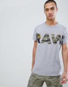 G-star Camo Tahire Logo T-shirt - Gray