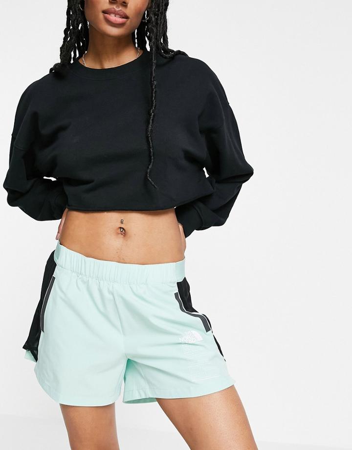 The North Face Glacier Shorts In Mint-green