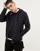 Farah Kyle Hooded Zip Through Sweat In Black - Black