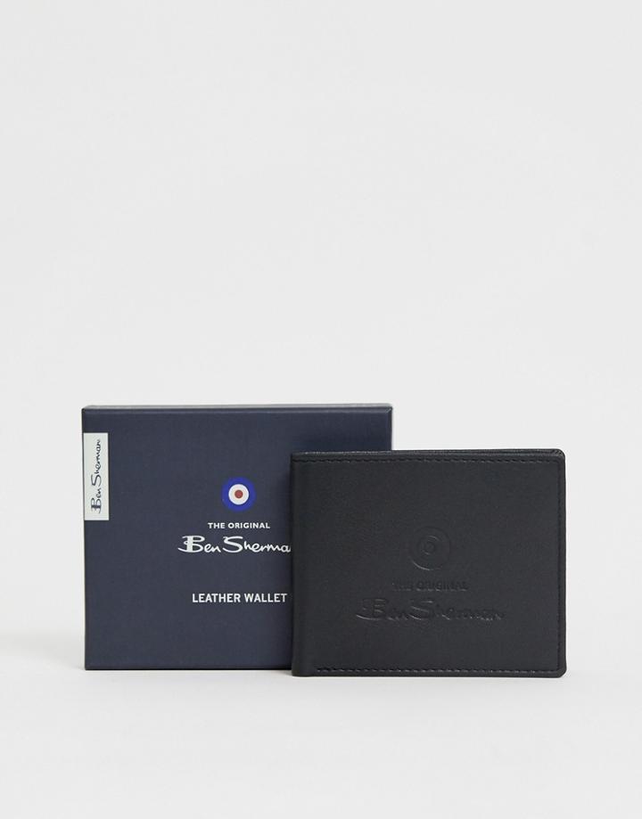 Ben Sherman Leather Wallet In Black