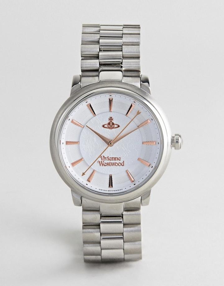 Vivienne Westwood Vv196slsl Shoreditch Bracelet Watch In Silver - Silver