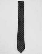 Harry Brown Metallic Crosshatch Tie - Black