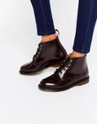 Dr Martens Kensington Emmeline 5-eye Cherry Boots - Cherry