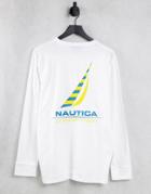 Nautica Competition Fearo Long Sleeve Top In White