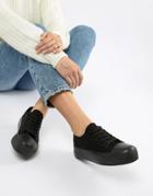New Look Basic Lace Up Sneaker - Black