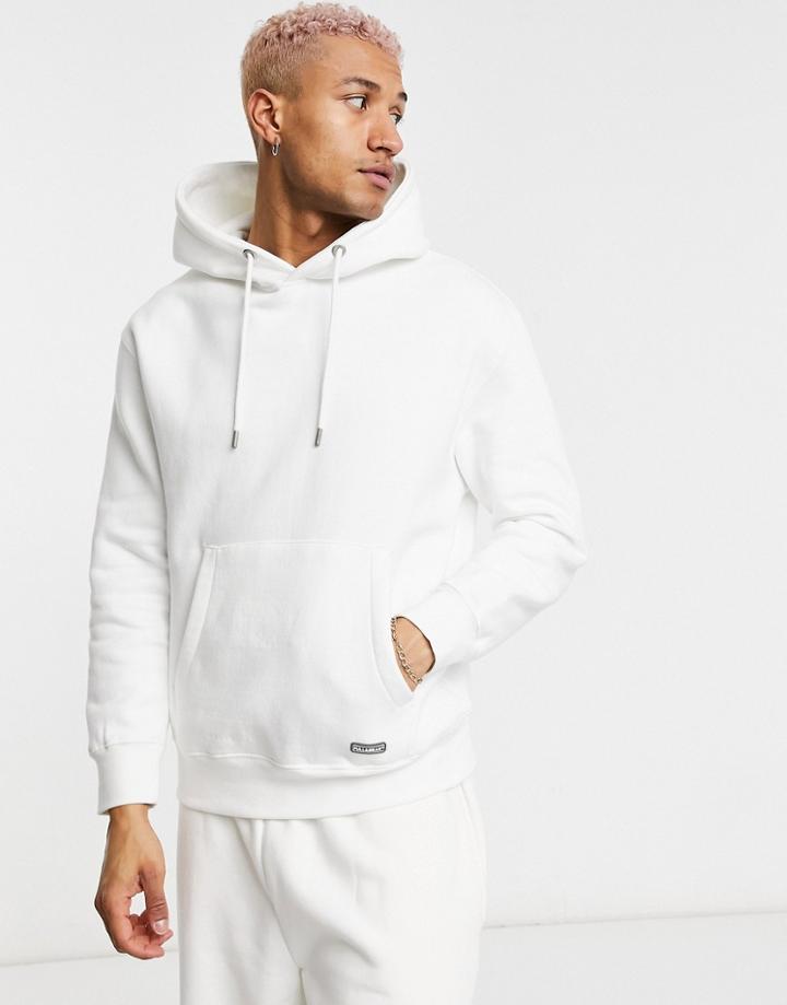 Pull & Bear Join Life Hoodie In White