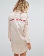 Missguided Heartbreaker Night Shirt - Gold
