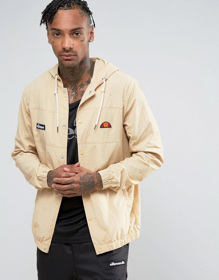 Ellesse Lightweight Jacket In Stone - Stone