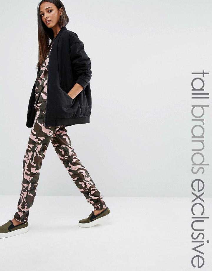 One Day Tall Slim Leg Jogger In Camo Print - Multi