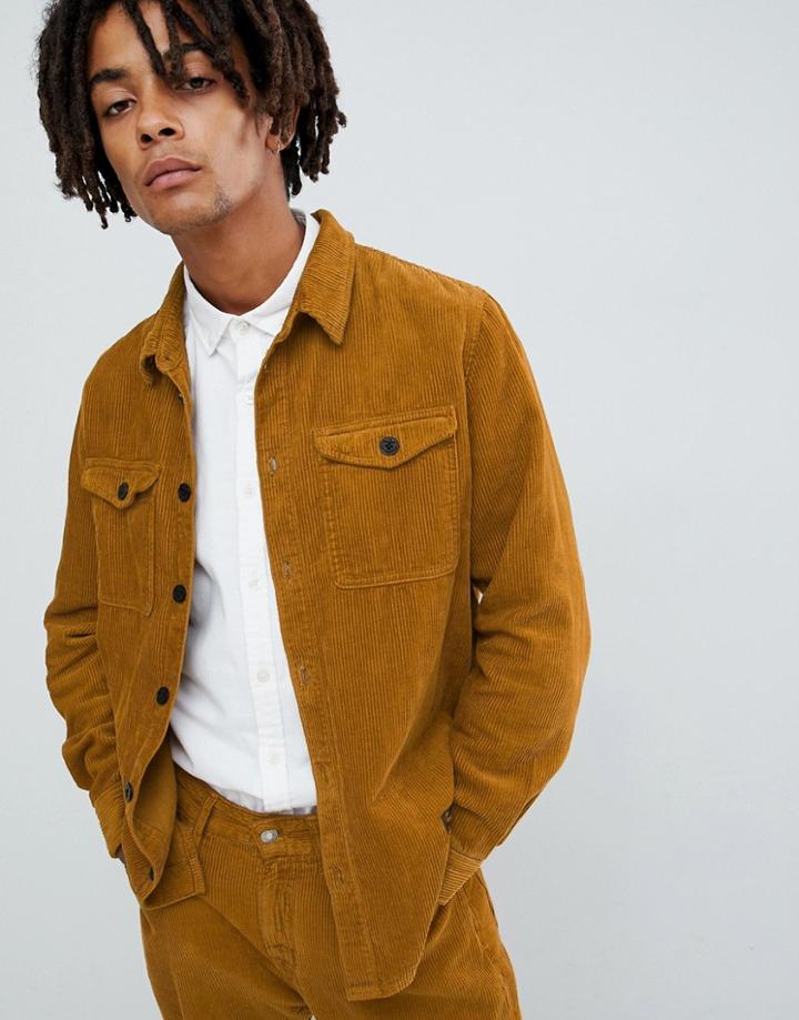 Kings Of Indigo Two-piece Hakan Cord Overshirt In Tan - Tan