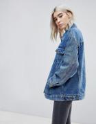 Cheap Monday Upsize Denim Jacket - Blue