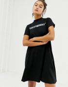 Cheap Monday Organic Cotton Mystic Dress With Reflective Logo - Black