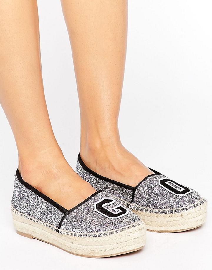 Bershka Glitter Espadrille - Multi