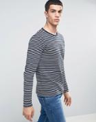 Casual Friday Sweatshirt In Stripe - White