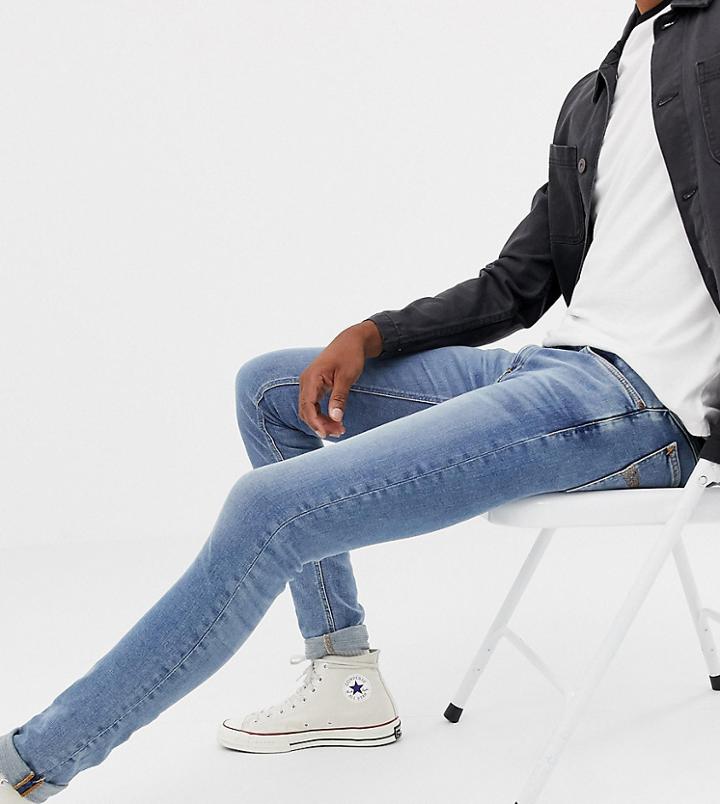 Nudie Jeans Co Tall Skinny Lin Jeans Old Blues
